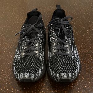 Brooks Black and White Athletic Shoes